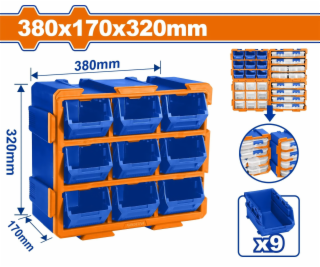 Wadfow Věž modulární skladovací 380x155x320mm