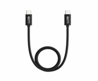 WG - Datový kabel Type-C to Type-C / 1m / 3A / black
