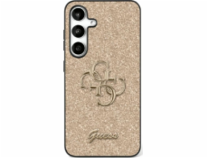 Guess Kryt Fixed Glitter Big 4G Metal Logo pro Samsung Galaxy S25 zlatý