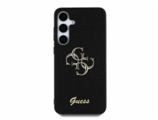 Guess Kryt Fixed Glitter Big 4G Metal Logo pro Samsung Galaxy S25 Plus černý