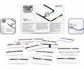 Ozobot sada magnetů s barevnými kódy pro speciální pohyby...