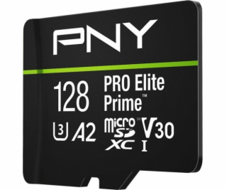 PNY Paměťová karta Elite Prime 128GB microSDXC + SD adapt...