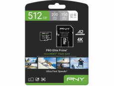 PNY Paměťová karta Elite Prime 512GB microSDXC + SD adaptér