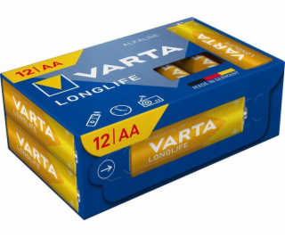 Varta Longlife Baterie LR06 Krabička, AA (Mignon) (12 kusů)