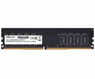 PNY Paměť pro PC 8GB DDR4 2666MHz DIMM MD8GSD42666-SB