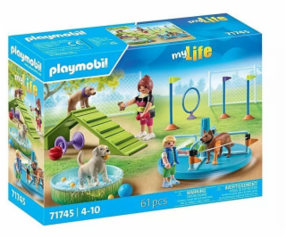 Playmobil Sada figurek psů na hřišti My Life 71745