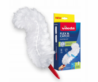 Prachovka s krátkou rukojetí + 2 vložky Flex & Catch