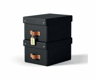 LEITZ úložný box Leitz, karton, velikost S, 2 ks černý