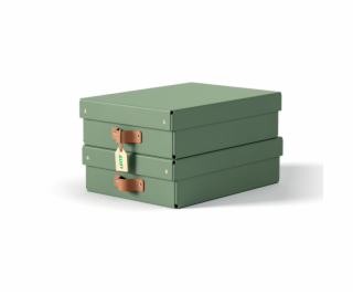 LEITZ úložný box, karton, velikost M nízký, 2 ks zelený