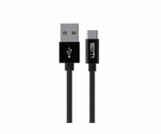 WG - Datový kabel Type-C to USB-A / 3m / nylon braided / ...