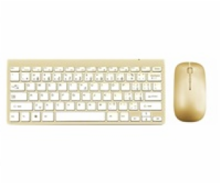 WG - Bluetooth klávesnice s myší, zlatá