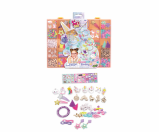 TASIA - Sada na výrobu náramků a doplňků Jednorožec 350 ks