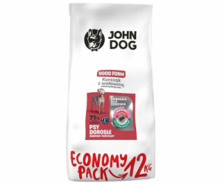 JOHN DOG Good Form Adult  Chicken with beef - suché krmiv...