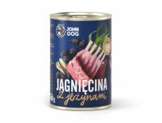 JOHN DOG Berry Adult Lamb with blackberries - Mokré krmivo pro psy - 6 x 400 g