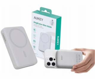 AUKEY PB-MS04 Bílá Qi2 powerbanka | 10000mAh | 20W | MagS...