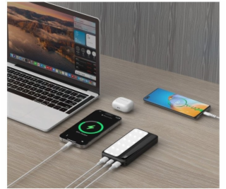 Rebeltec Powerbanka P10 LCDPD 10 000mAh s lampou a silným...