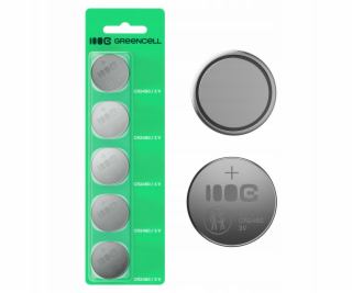Green Cell 5x knoflíkové baterie CR2450