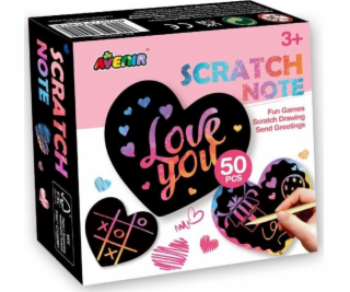 MG DYSTRYBUCJA Stírací zápisníky - Zápisník ve tvaru srdce