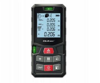 Qoltec Digitální laserový dálkoměr s vodováhou | podsvíce...