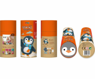 MG DYSTRYBUCJA Sada na šití klíčenek s tučňákem