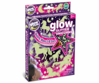 MG DYSTRYBUCJA Samolepky Brainstorm s třpytivým jednorožcem