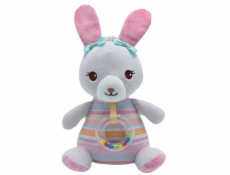 TULILO Hudební skříňka Růžový zajíček 20 cm