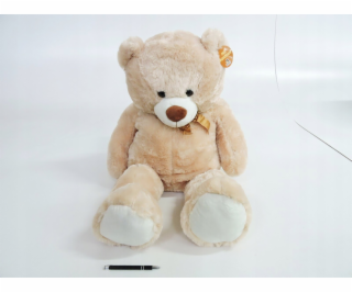 Madej Plyšový medvídek s mašlí 100 cm béžový