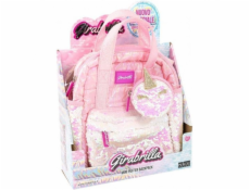 Nice Mini batoh s peněženkou růžový