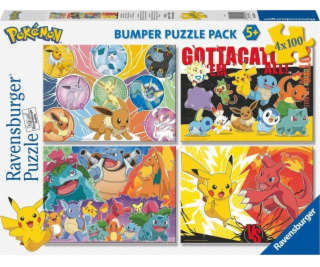 Ravensburger Polska Puzzle Pokémon 4x100 dílků