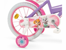 TOIMSA Rower dziecięcy 16  Psi Patrol Fiolet 1680 Girl + Kask dziecięcy Psi Patrol różowy 10896