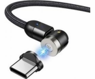 Kábel Maclean USB-A - USB-C 2 m čierny (MCE475)