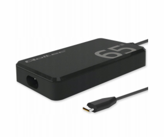 Qoltec 65W GaN super rychlá SLIM nabíječka do zásuvky | P...
