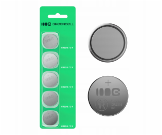 Green Cell 5x knoflíkové baterie CR2016