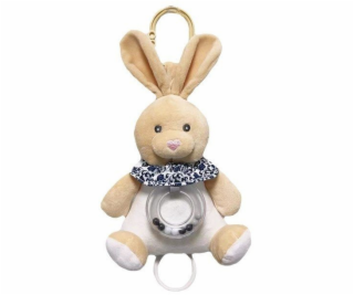 TULILO Béžová hudební skříňka Zajíček 18 cm