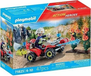 Playmobil Action Heroes 71825 Hasičská čtyřkolka v akci
