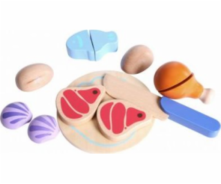 Dřevěné jídlo Ryba Kuře