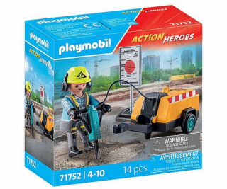 Playmobil Action Heroes 71752 Stavební dělník se sbíječkou