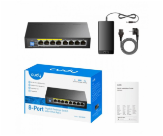 GS1008P 8portový gigabitový PoE+ přepínač 60 W