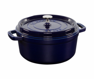 Staub La Cocotte 24cm kulatá tmavě modrá litinová miska 3,7l