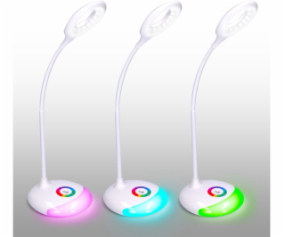 Solight WO44 Stolní lampička LED 5W, 4000K, dotykové, bílá