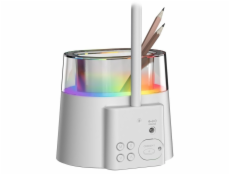 IMMAX LED stolní lampička FRESHMAN s RGB podsvícením/ 10W/ 350lm/ 5V/2A/ držák na tužky/ bílá