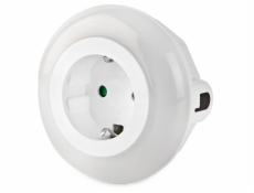 NEDIS LED noční světlo do zásuvky/ denní/noční senzor/ 3680 W/ 10 lm/ bílá / modrá / zelená