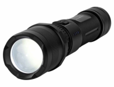 NEDIS LED svítilna/ napájení z baterie/ 3,7 V DC/ 10 W/ 1000 lm/ dosah 110 m/ černá