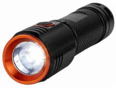 NEDIS LED svítilna/ napájení z baterie/ 3,7 V DC/ 20 W/ 2000 lm/ dosah 180 m/ černá