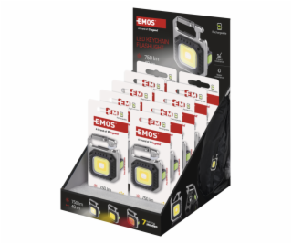 COB LED NABÍJECÍ PŘÍVĚŠKOVÁ SVÍTILNA 750 LM