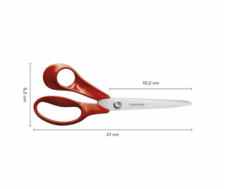 Nožnice Fiskars, pre ľavákov, červené