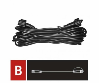 Prodlužovací kabel pro spojovací řetězy Profi černý, 10 m...