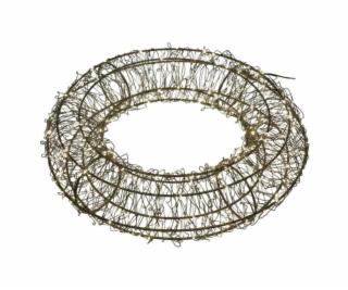 LED vánoční věnec – 480 LED, venkovní i vnitřní, teplá bílá