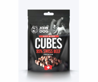 JOHN DOG Soft Bites Cubes Beef 95% - pochoutka pro psy - ...