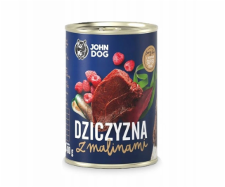 JOHN DOG Berry Adult Venison with raspberries - Mokré krm...